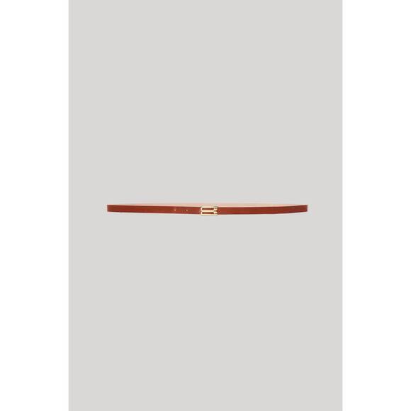 NEW VICTORIA BECKHAM women\'s micro frame belt in tan